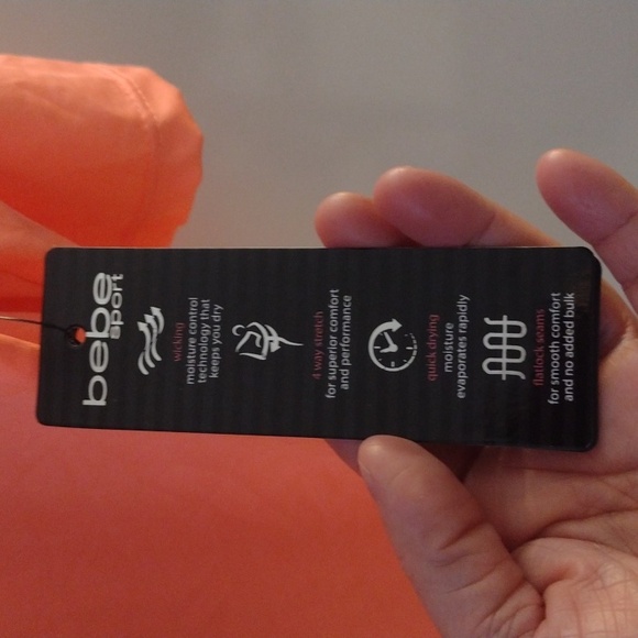 Women's bebe sport Neo Mango Double Mesh tee size M - Picture 7 of 11